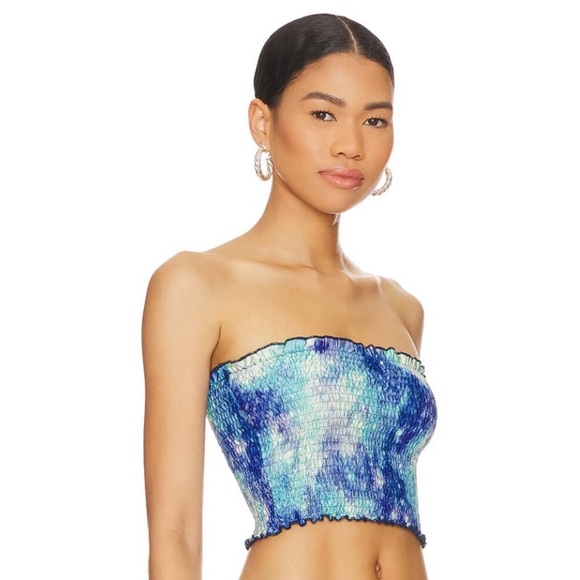 REVOLVE Tops - MORE TO COME ❤️‍🔥 SAVANA TIE DYE BLUE TOP NWT SIZE SMALL